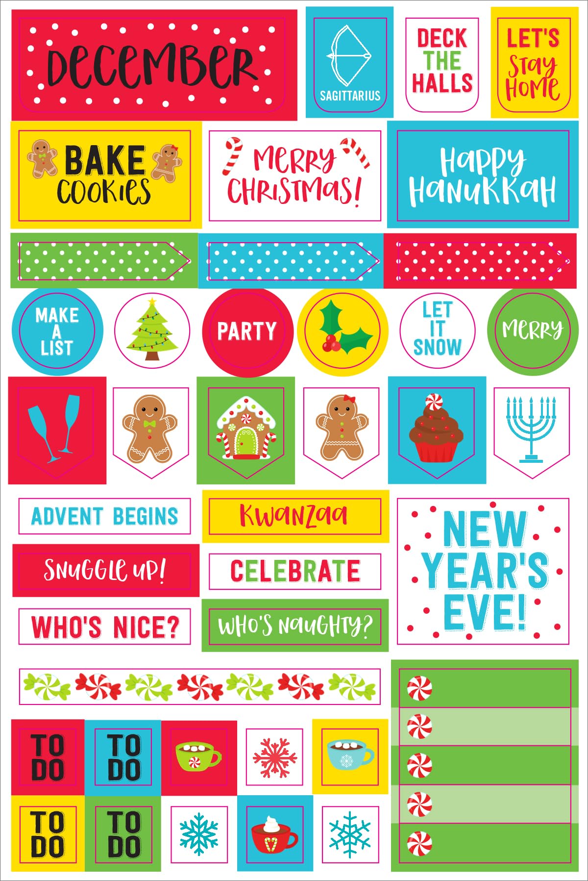 Essentials Month By Month Planner Stickers (set of 475 stickers)