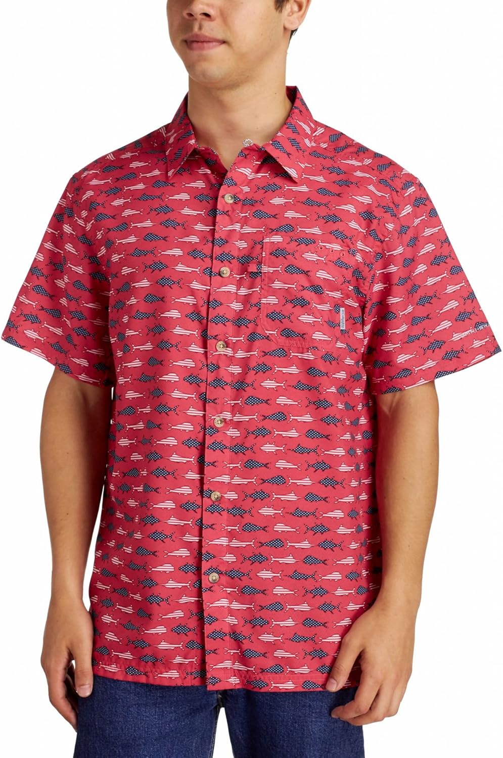 Columbia Mens Super Slack Tide Camp Shirt Outdoor Recreation Sports