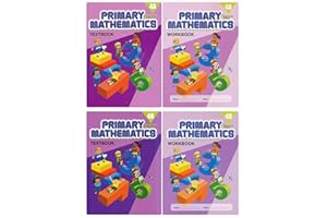 Singapore Primary Mathematics Level 4 Kit (Standard Edition), Textbooks 4A And 4B, And Workbooks 4A And 4B (4 Books)
