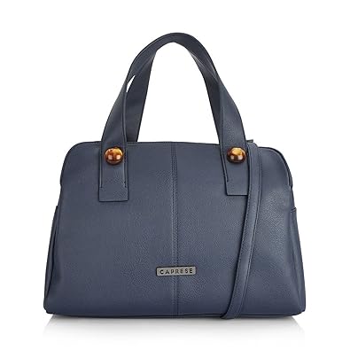 Caprese Tokyo Womens Satchel (Dark Blue)