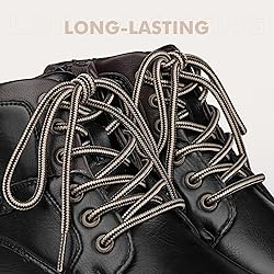Stepace Round Shoelaces [2 Pairs] Heavy Duty Boot