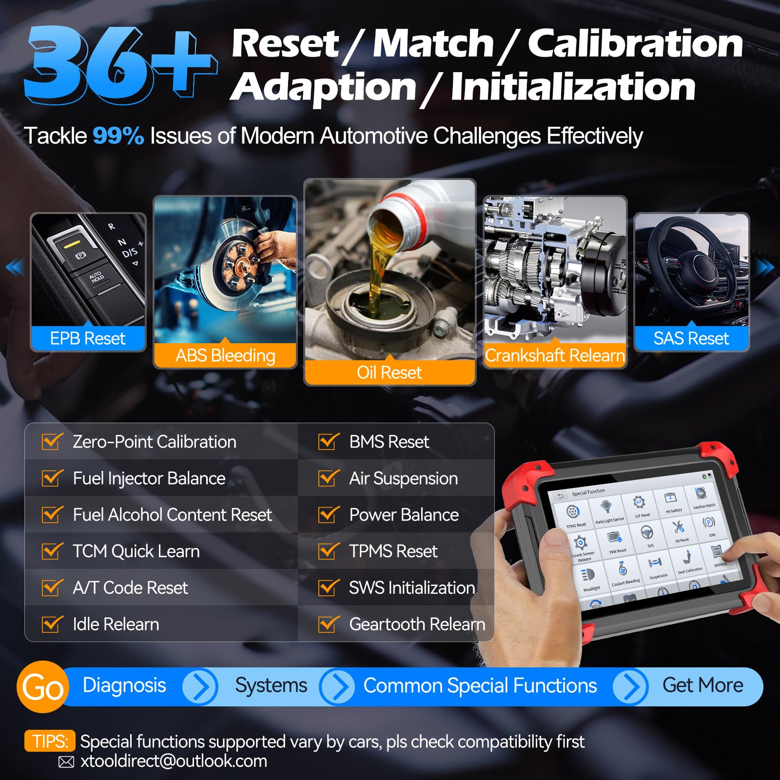 XTOOL D7 OBD2 Scanner Bidirectional Scan Tool, 2025 Scanner for Car, FCA Autoauth, CANFD/DoIP, 36+ Resets, Active Tests, All System Diagnosis, Crank Sensor Relearn, ECU Coding, 3 Years Updates