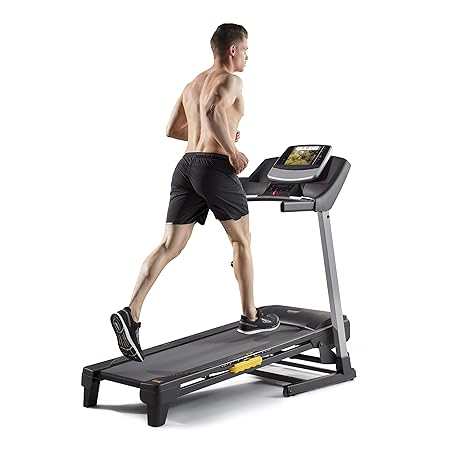 Golds Gym Trainer 430i Treadmill With Ifit Technology Power Incline And Dual Grip Heart Rate Monitor