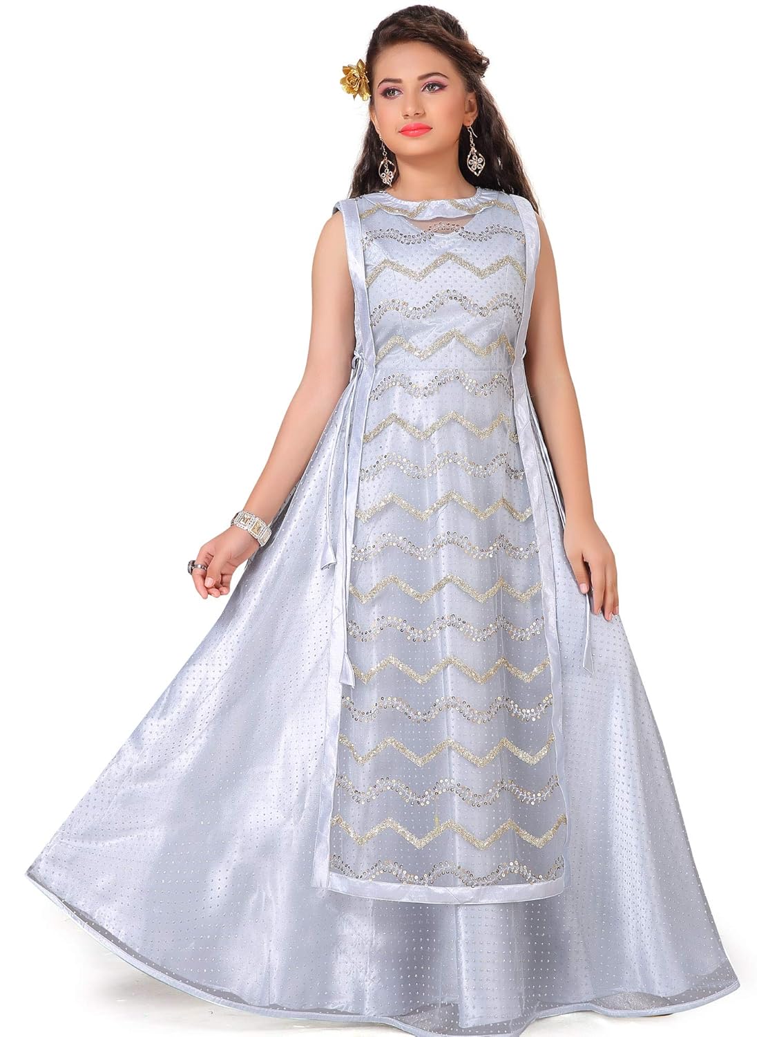 any kids Girl's Maxi Dress Amazon.in Clothing & Accessories