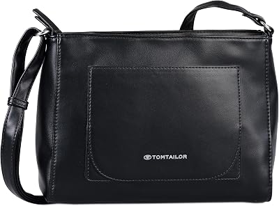 bags Emilie Sac à bandoulière pour femme, Noir, 29 x 9,5 x 20