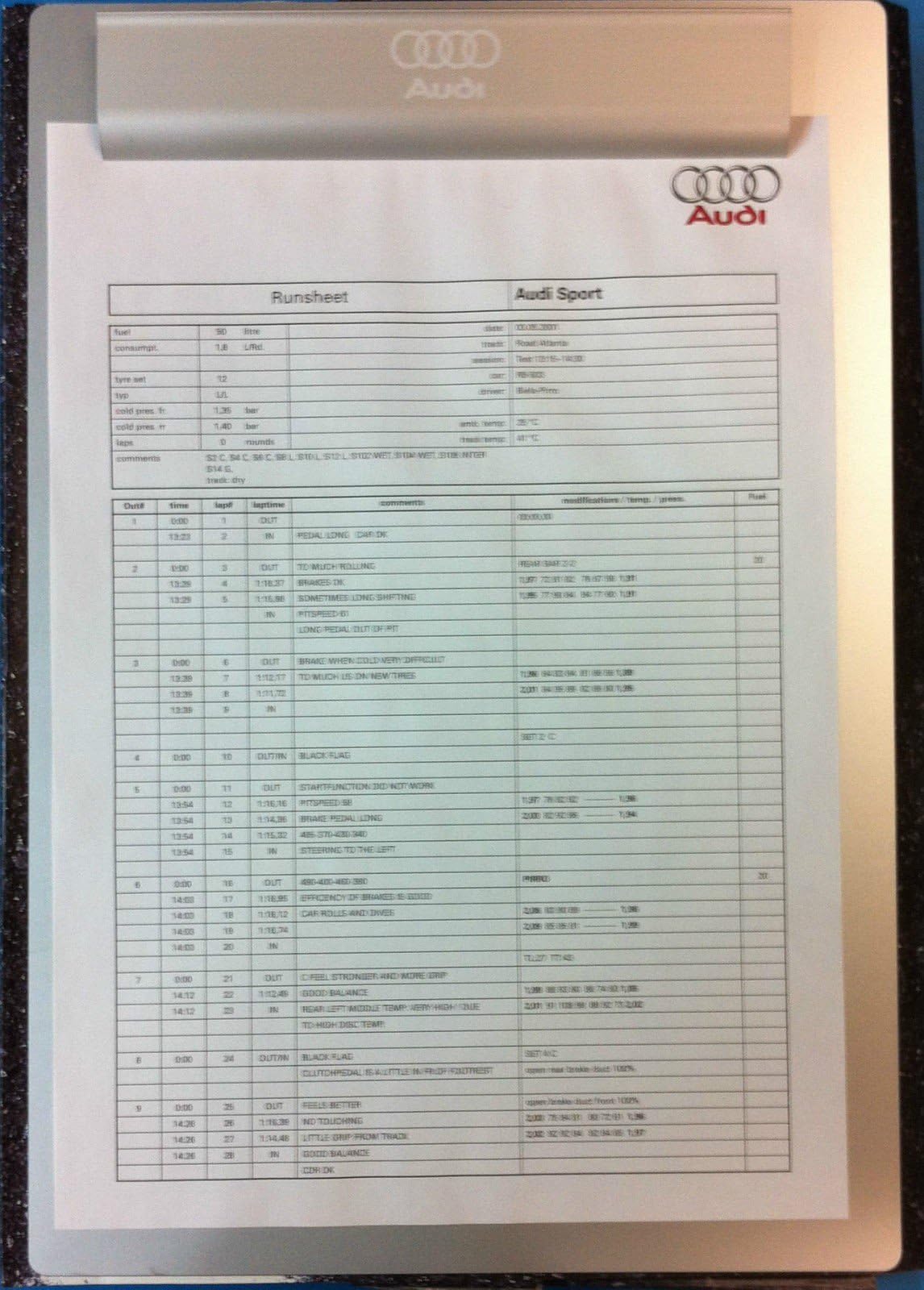 'Audi FSI Aluminium Clipboard A4 Clipboard Aluminium Anodised"Unbreakable Colour: Silver/Jaw 2352708
