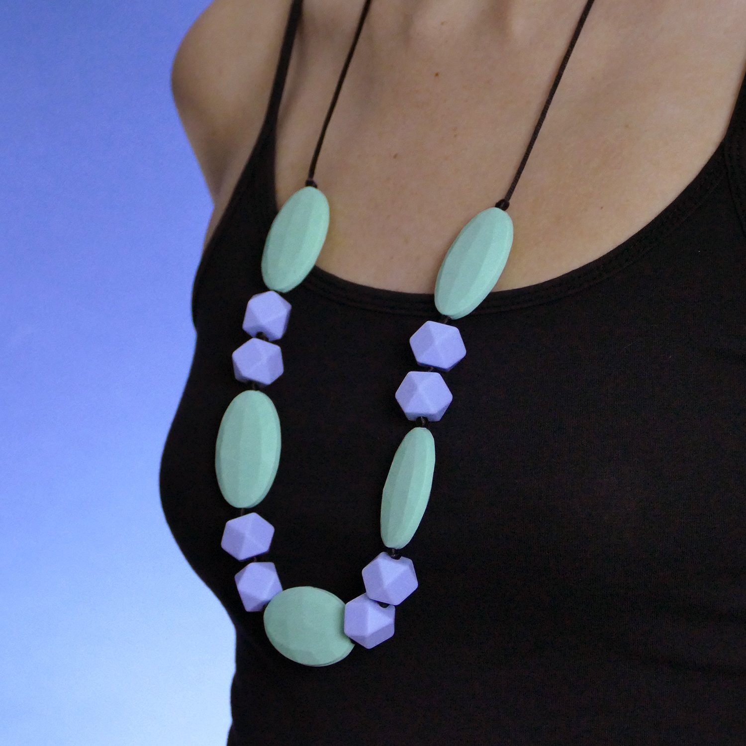 baby teether necklace for mom