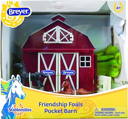 Amazon Com Breyer Stablemates Friendship Foals Pocket Barn Horse