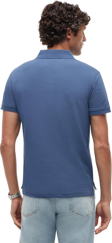 Herren Poloshirt Kurzarm 1985 Slim Fit, Blau (Aegean Sea), L