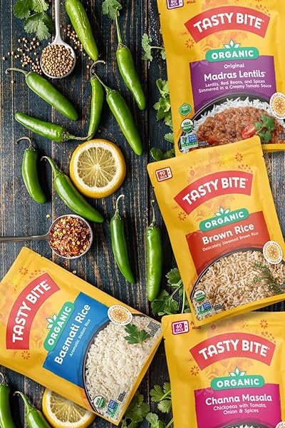 TASTYBITE ORGANIC FAMILY SIZE MADRAS LENTILS, 17.6 OZ