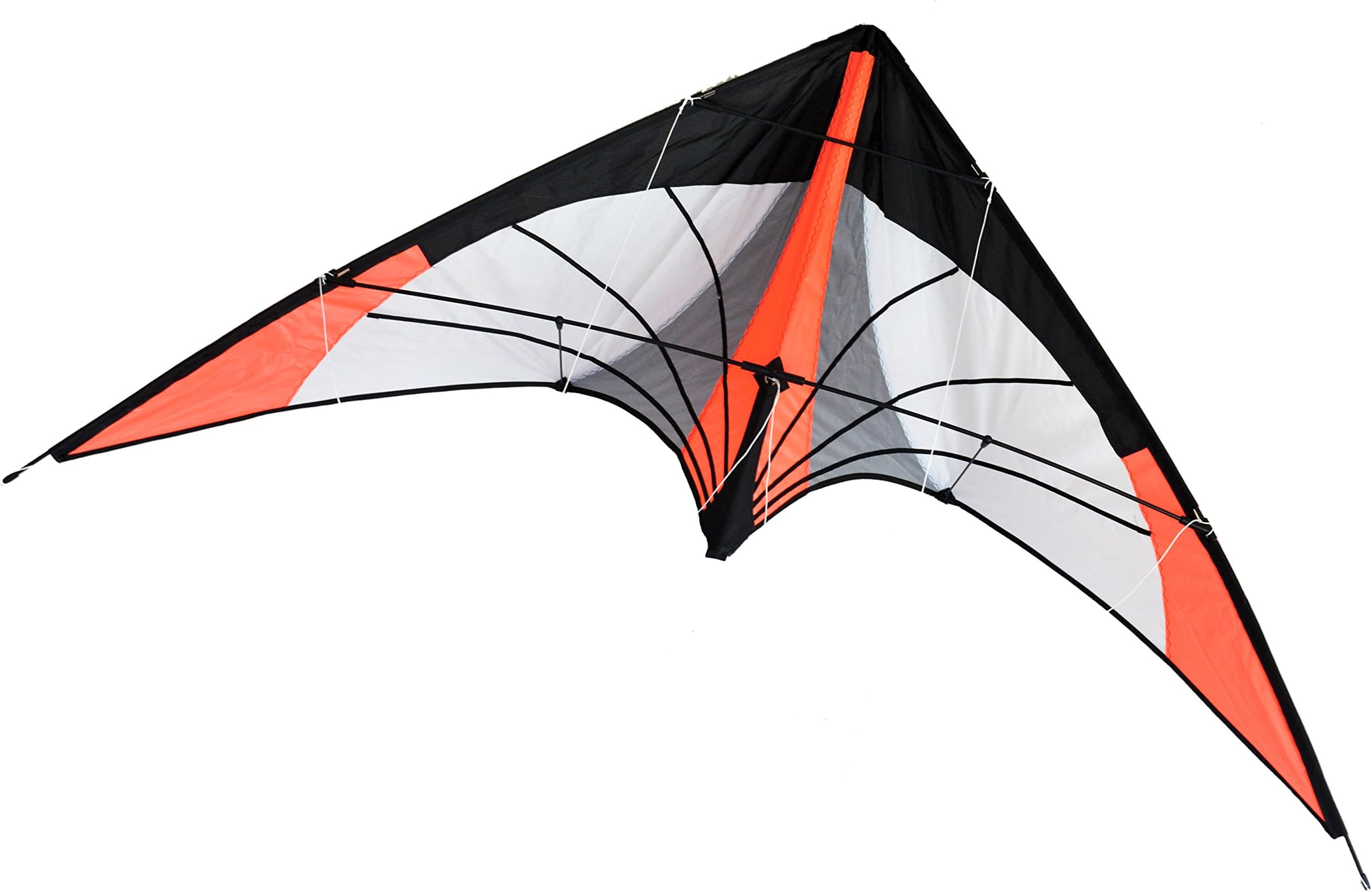 Stunt Kite, Dual Line, 68 Inches Wingspan Great Outdoor Sport. Neon Orange Arrow
