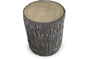 Aquascape Faux Oak Tree Stump Decorative Cover for Fixtures, Electrical Boxes, Seat, Table, or Garden Accent,18.5-inches H x 15-inches Dia., 78259