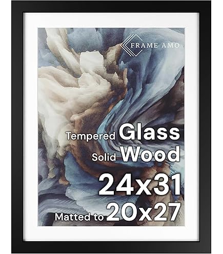 24 35 Inch Picture Frame Wood Grain .825 Inch Wide - View #7