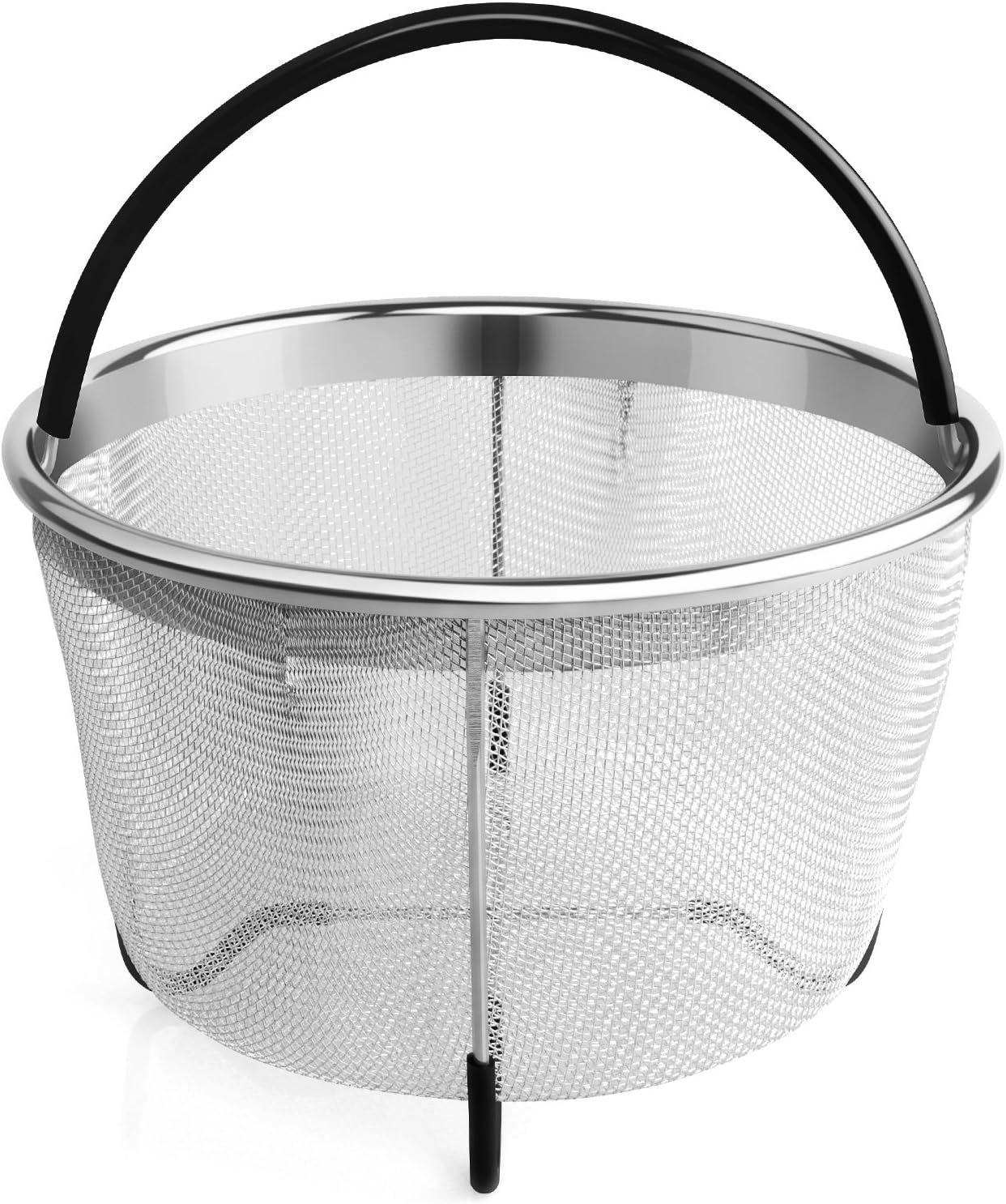 Aterod Steamer Basket for 6 or 8 Quart Instant Pot Pressure Cooker, Stainless Steel Steam Insert with Premium Silicone Handle and Non-Slip Legs for 6 or 8 quart Instant Pot,Other Pressure Cookers/Pots