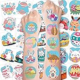Easter Basket Stuffers -150PCS Easter Tattoos for Kids | Easter Egg Fillers Stickers for Boys Girls, Easter Games Gifts Crafts Party Favors Accessories | Easter Basket Stuffers for Children