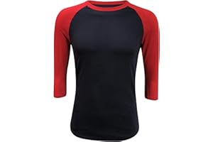 ILTEX Raglan T-Shirt 3/4 Sleeve Athletic Baseball Jersey Unisex (30+ Colors)