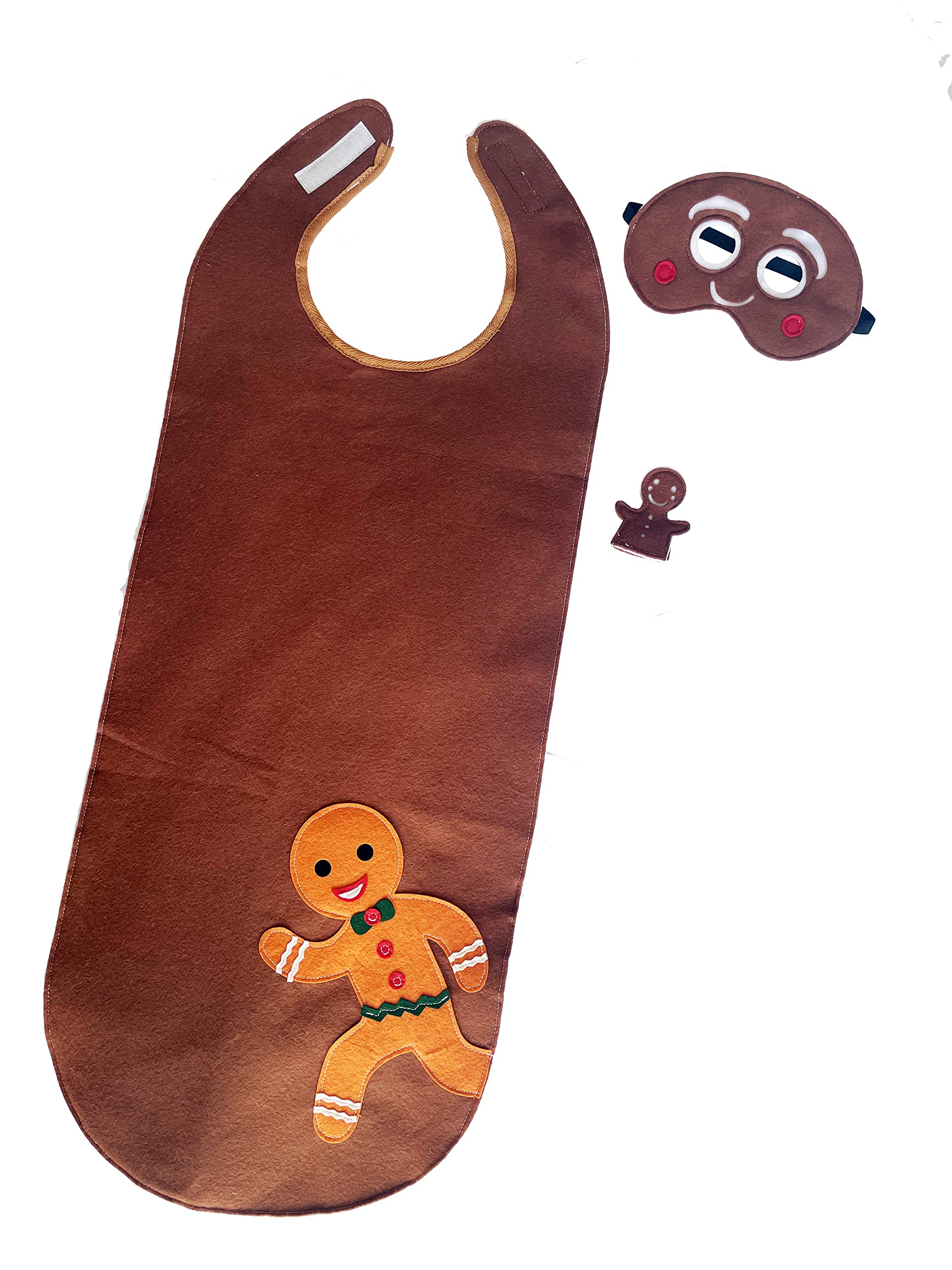 ZAC HOME World Book Day Ginger Bread Man Costume for 3-12 year old
