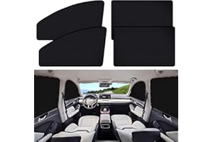 ZATOOTO Suede Car Window Shades 4PCS - Car Window Covers for Ultimate Privacy, UV Protection, and Heat Insulation, Sun Shade Perfect for Camping, Travel, Baby Safety, and Daily Use
