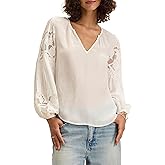 Velvet by Graham & Spencer Womens Tyra Viscose Lace Blouse