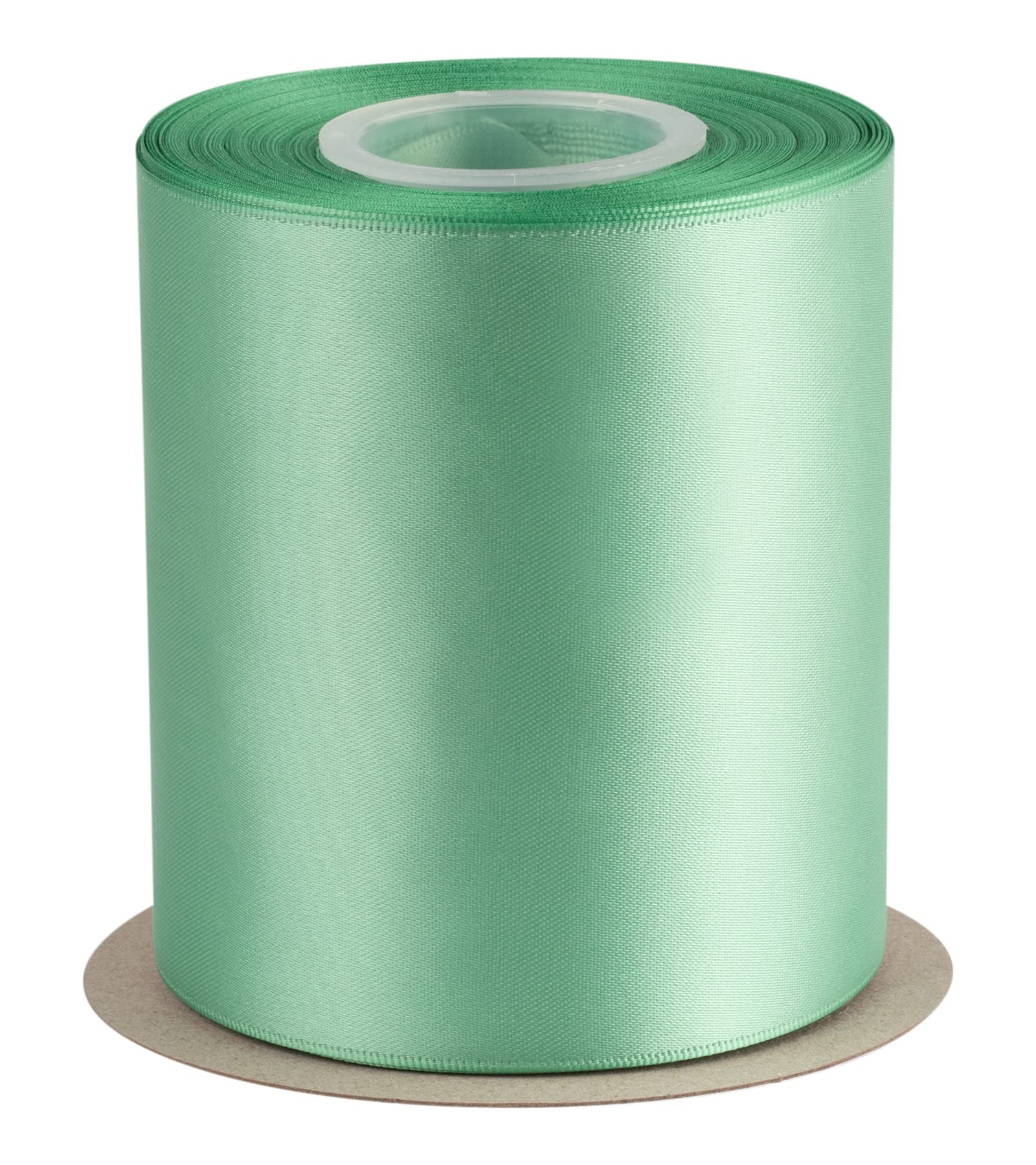 AVANAVA 100mm Wide Ribbon Double Face Satin Ribbon - 22 Meters (564-Biscay Green)