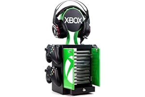 Numskull Official Xbox Series X Game Storage Locker, Headphone Stand and Controller Holder - Stores 10 Games or Blu-Ray Disc 