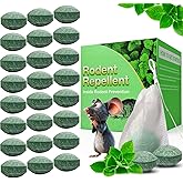 24Pcs Mice & Mouse Repellent for Indoor, Peppermint Oil to Repel Mice and Rats