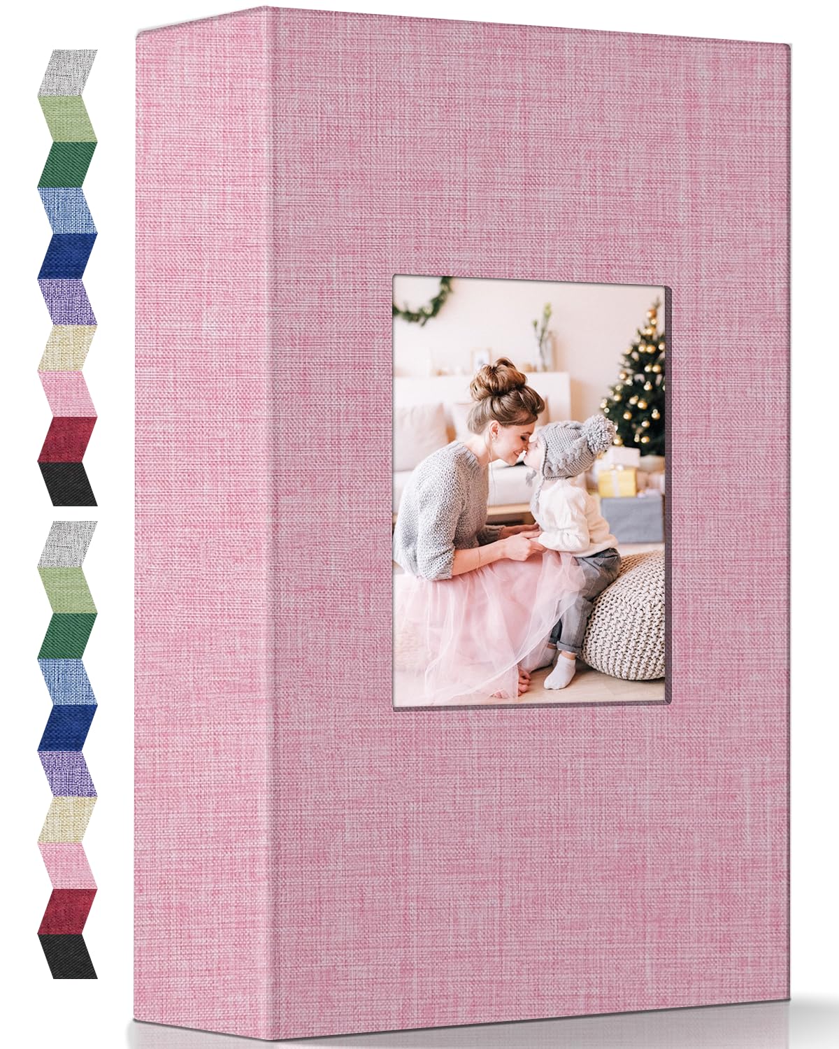 popotop Photo Album 4x6-300 Photos Linen Cover Photo Books with 300 Horizontal Pockets,Slip-in Picture Albums for Family Wedding Anniversary Baby Vacation Pictures