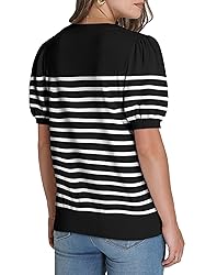 WIHOLL Womens Summer Tops Crewneck Short Sleeve