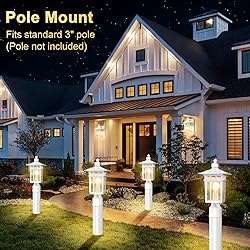 APOTO Dusk to Dawn Outdoor Post Lights, Waterproof