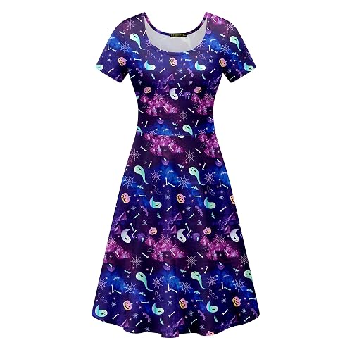 a line spaghetti strap long dress Halloween Gothic Celestial Sun Print Belted A-Line Dress
