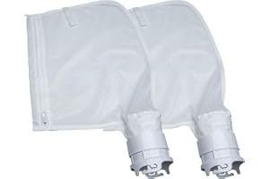 ATIE Pool Cleaner Fine Mesh Bag with Zipper Enclosure, Compatible with Pentair Kreepy Krauly Legend, Platinum, Letro Pool Cleaners Debris Bag 360002 and EU16 Bag (2 Pack)