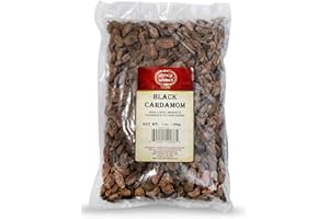 Spicy World Black Cardamom Pods Whole Bag (7 Ounce)