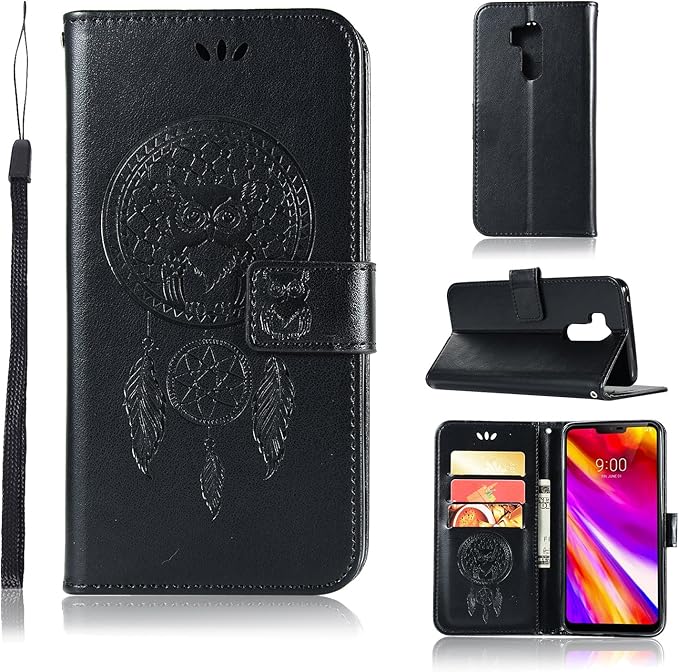 Amazon Lg G7ケース Aiiyg Ds クラシック 3d フクロウ ドリームキャッチャーパターン キックスタンド機能 フリップ フォリオ レザー ウォレットケース Idとクレジットカードポケット付き Lg G7用 Jinxpt Hfl Lg7 Hei 携帯電話 スマートフォン 通販