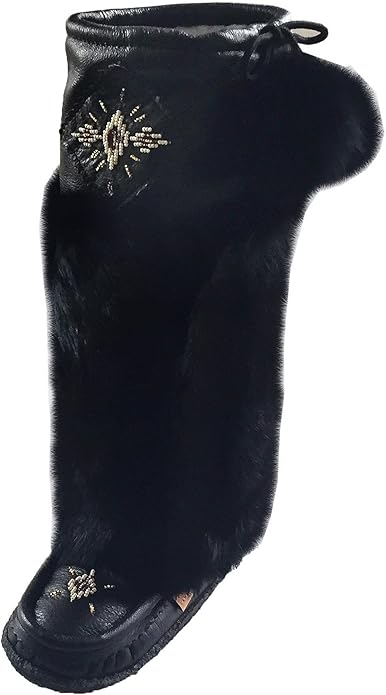 moccasin boots with fur