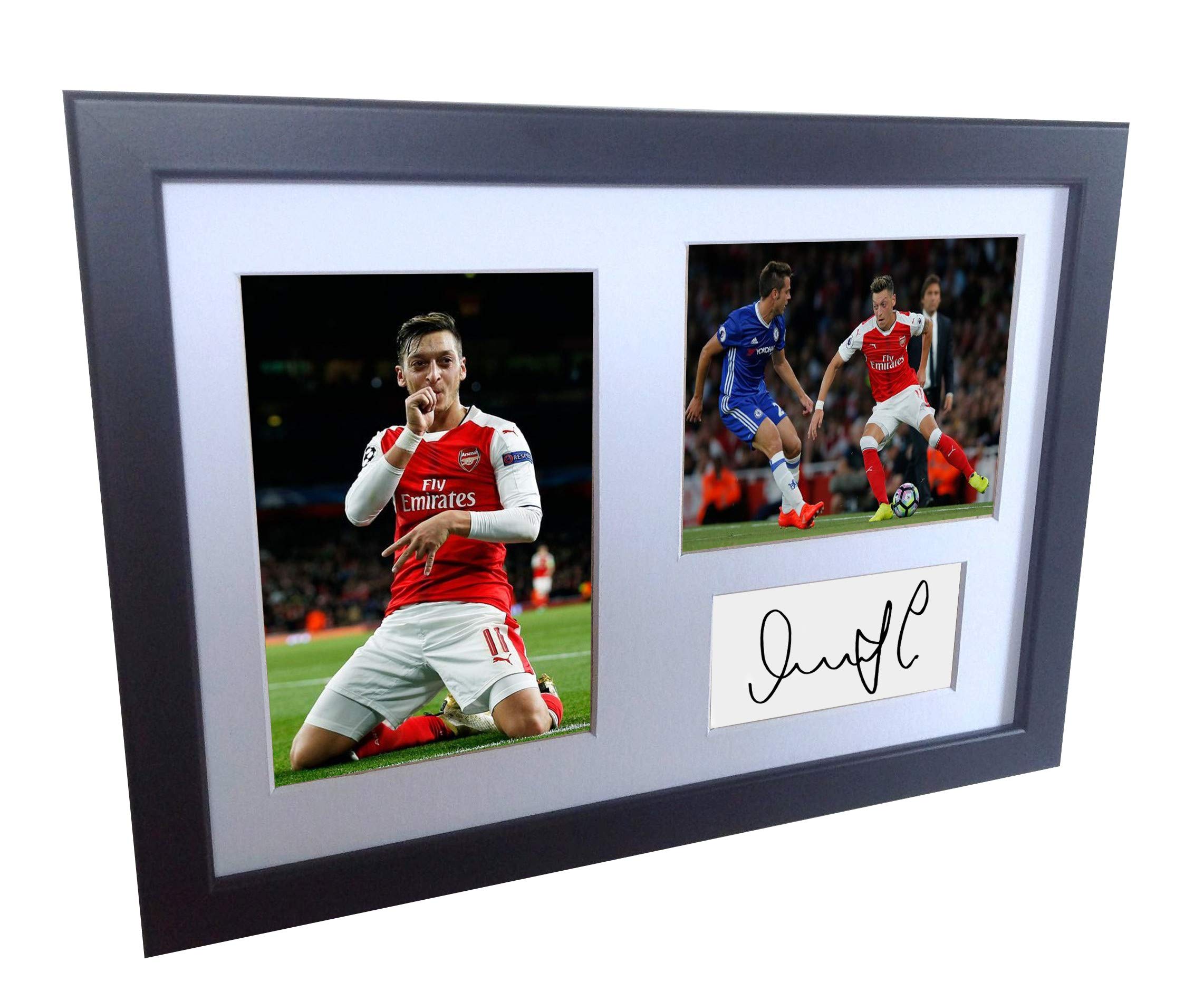 Signed Mesut Ozil Autographed Arsenal Photo Picture Frame Memorabilia A4