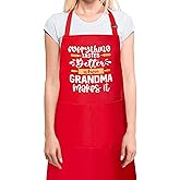 Haooryx Funny Cooking Aprons Cooking Baking Aprons Adjustable Neck Strap Baking Apron for Birthday Christmas New Year Gift