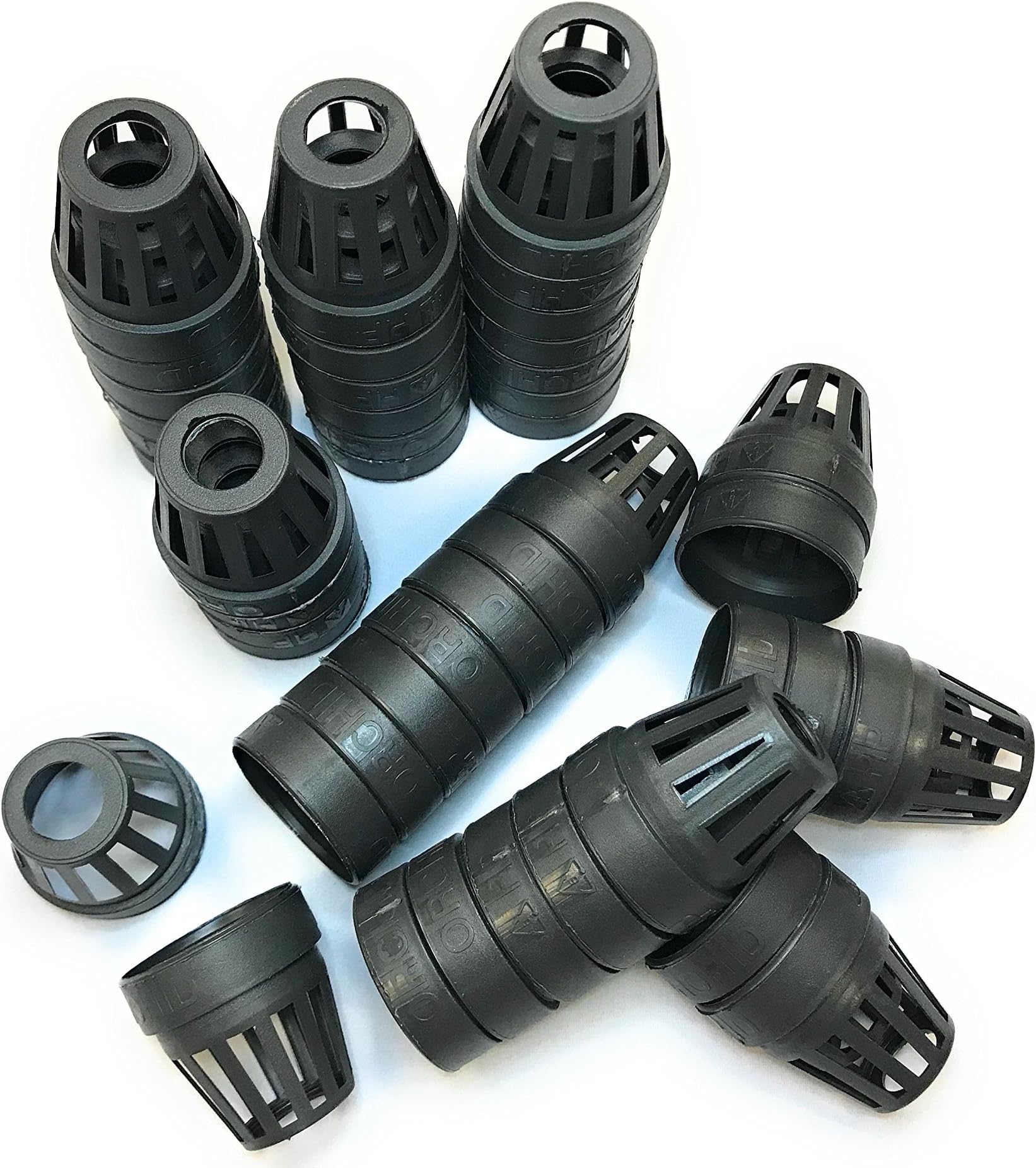 100 Pack - 1.5 inch Round Heavy Duty Net Cups Pots UV Resistant - Orchids - Aquaponics - Aquaculture - Hydroponics - Slotted Mesh pots