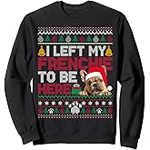 French Bulldog Christmas Ugly Sweater Santa Funny Dog Xmas Sweatshirt