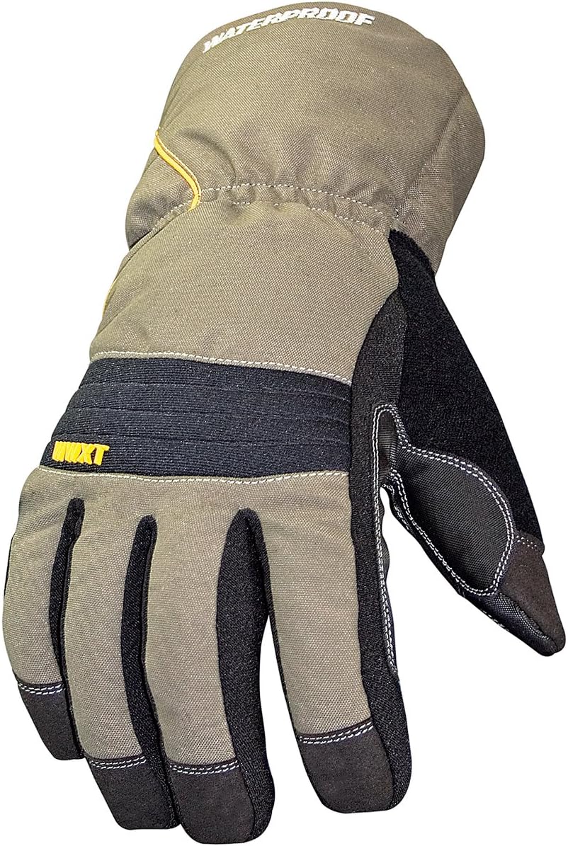 Youngstown Glove Waterproof Winter XT Thinsulate Insulated Work Gloves For Men - Non-Slip Palm, Windproof, Snow and Cold Weather - Green/Gray, XX-Large