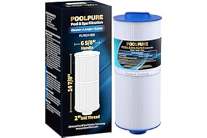POOLPURE PLF6CH-960 Spa Filter Replaces PJW60TL-F2S, Jacuzzi Filters J-300, J400, Unicel 6CH-960, Filbur FC-2800, 6540-476, 6