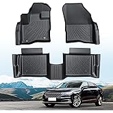 Pleoos® Floor Mats for Ford Taurus 2019 2018 2017 2016 2015 2014 2013 2012 2011 2010, All-Weather TPE Rubber Floor Liners, Automotive Accessories Front Rear Row for Ford Taurus 2010-2019