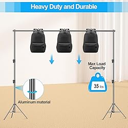 EMART Heavy Duty Backdrop Stand 10 x 12ft Photo