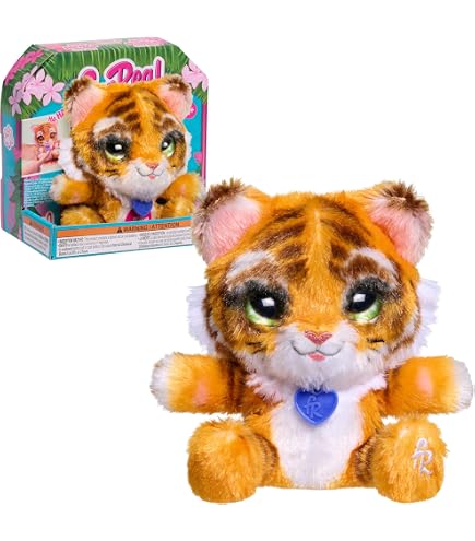 FurReal Glamalots Walkalots Lil Wilds Wags cerf Posey le pingouin tigre chiot électronique interactif animal de compagnie en peluche figurine d'action 26 FurReal Glamalots Walkalots Lil Wilds Wags cerf Posey le pingouin tigre chiot électronique interactif animal de compagnie en peluche figurine d'action 26
