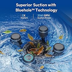 BUBLUE F10 Robotic Surface Skimmer, Pool Cleaner