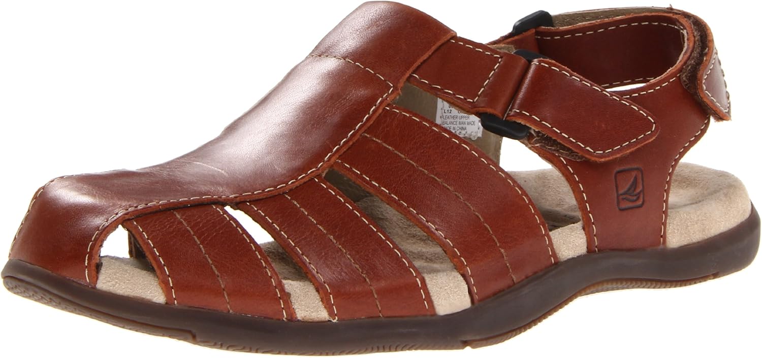 Amazon.com | Sperry Top-Sider Men's Tan Largo Sandal Fisherman 13 D(M) US | Sandals