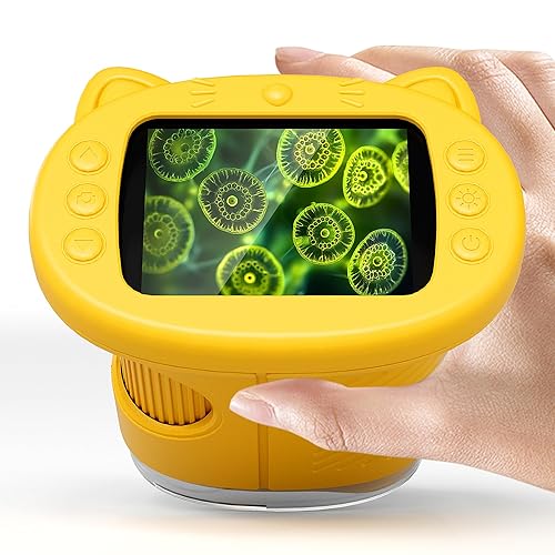 Digital Microscope for Kids Toys for Ages 5-7 8-13: 1000X Handheld Microscope with 2.0" IPS Screen, Science Toy with Photo & Video Capture, 6 8 Year Old Boy Birthday Gift, Toys for Boys 6-8 8-10