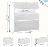 Lestarain 3-Tier Children Storage Unit with 6 Removable Toy Boxes, White view 3