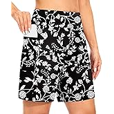 Blouty Women's 7" Bermuda Shorts with Pockets High Waisted Stretch Athletic Long Shorts for Women Workout Casual