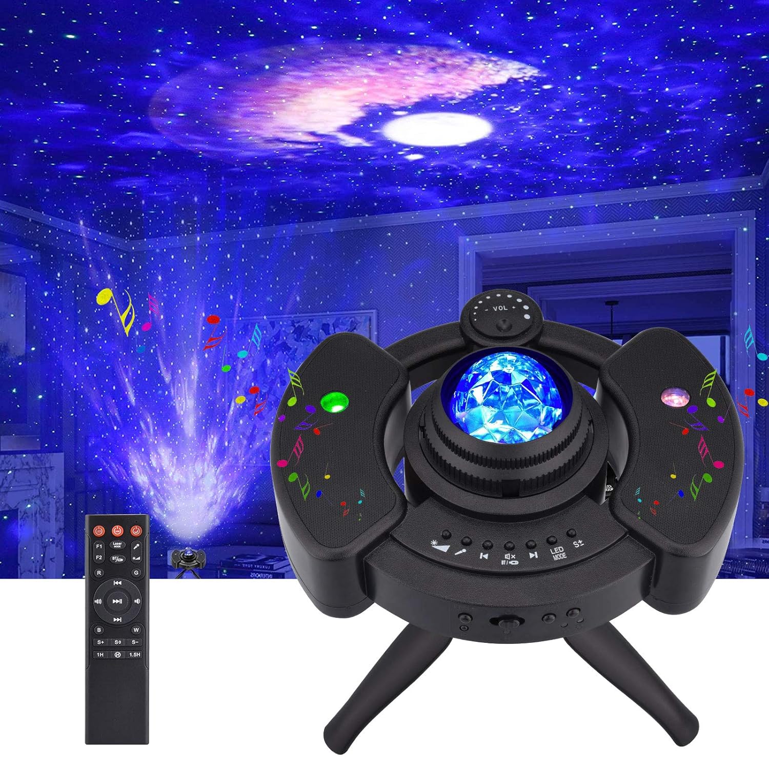 LED Starry Sky Projector, Galaxy Light Star Light, Children's Night