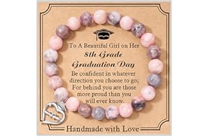 Shonyin Graduation Gifts for Her 2024, Heart Bracelet 5th 8th 6th College Law Middle High School Master Degree Nurse Phd Graduation Jewelry Gifts for Girls Daughter Best Friend